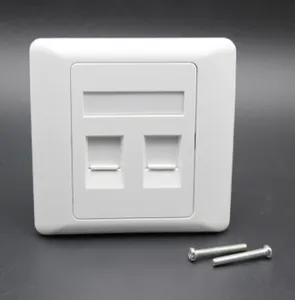 86*86MM 1 and 2 ports faceplate（格来利1.4元/PC,单双口价格一样）